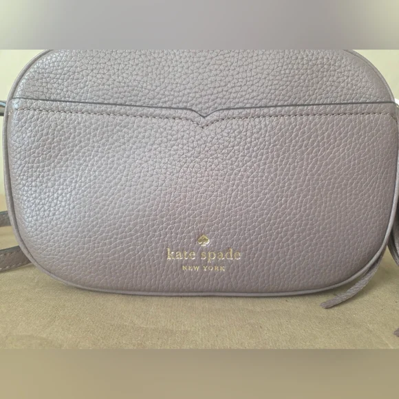 KATE SPADE Camera Bag Crossbody - Pebbled Leather - Mauve/Dusty Lavender - Picture 5 of 13